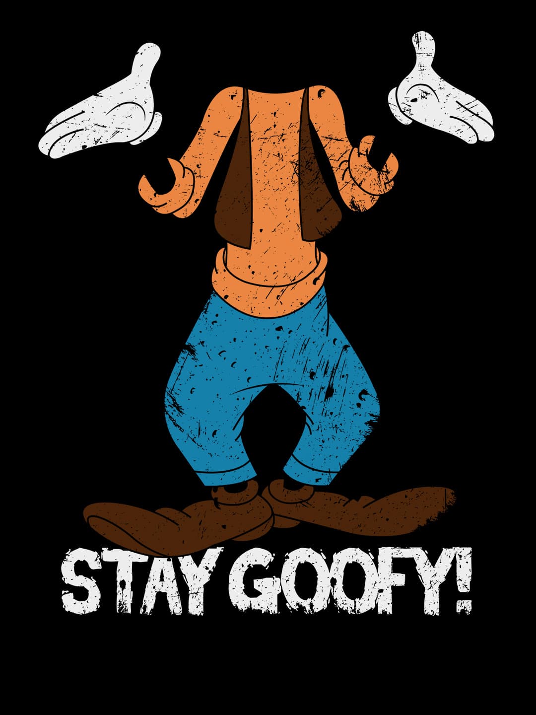 Stay Goofy - Mens T-Shirt Black Small