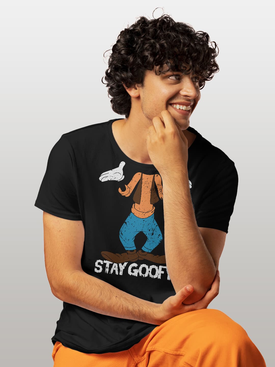 Stay Goofy - Mens T-Shirt Black Small