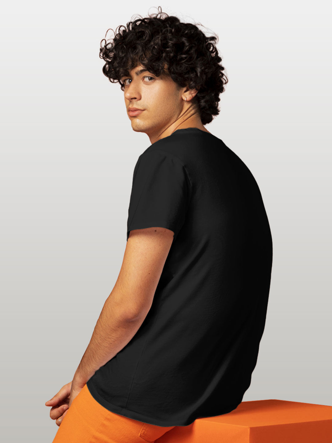 Basics - Mens T-Shirt Black XL