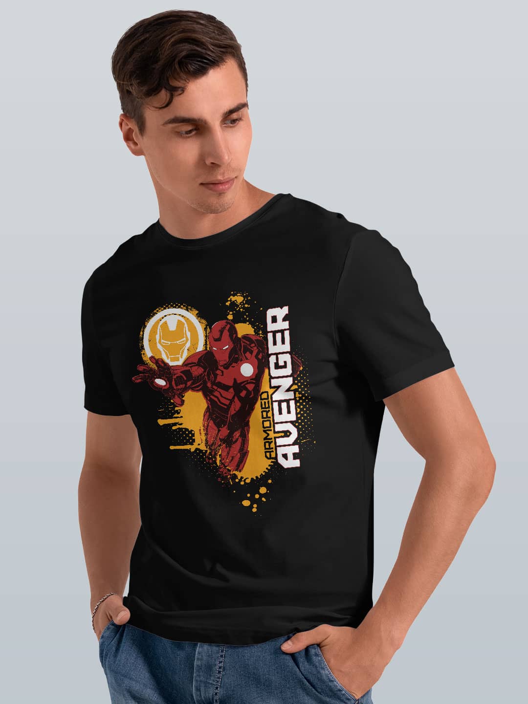 Armored Avenger - Mens T-Shirt Black XXL