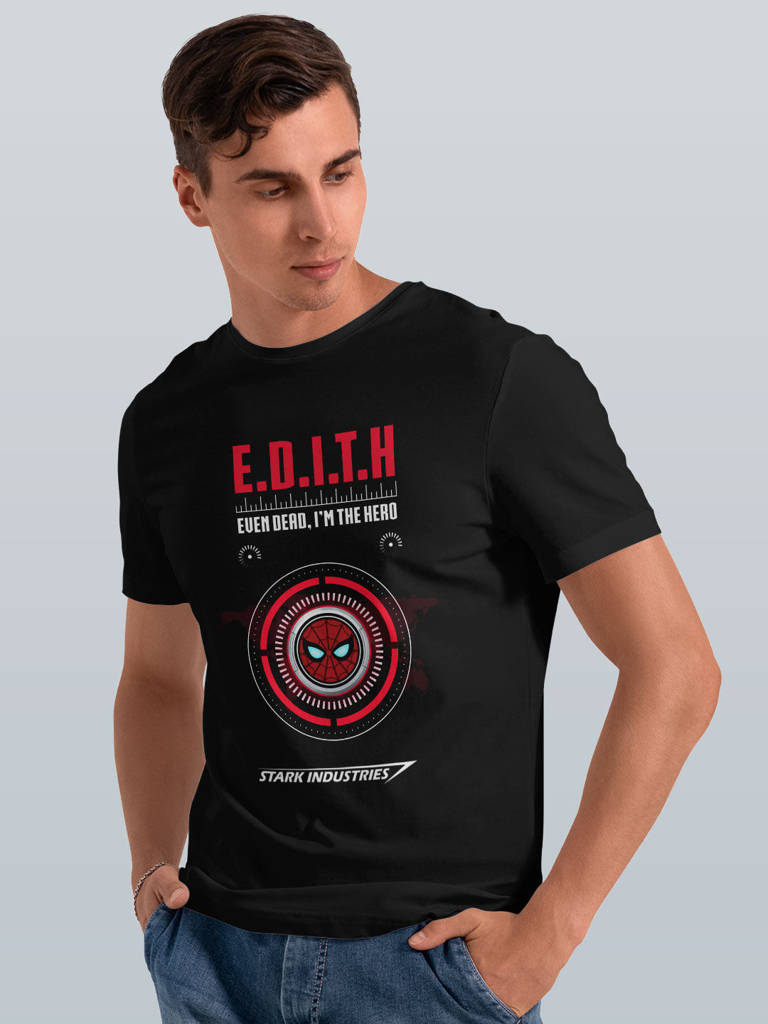 Hello Edith - Mens T-Shirt Black Medium