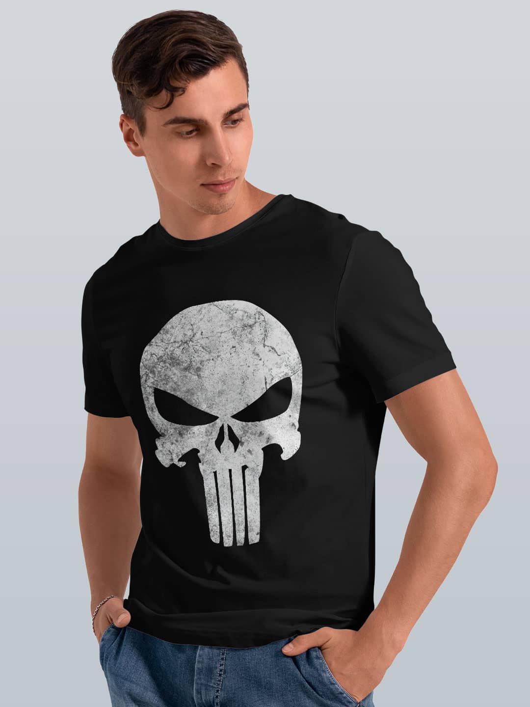 Punisher Symbol - Mens T-Shirt Black Small