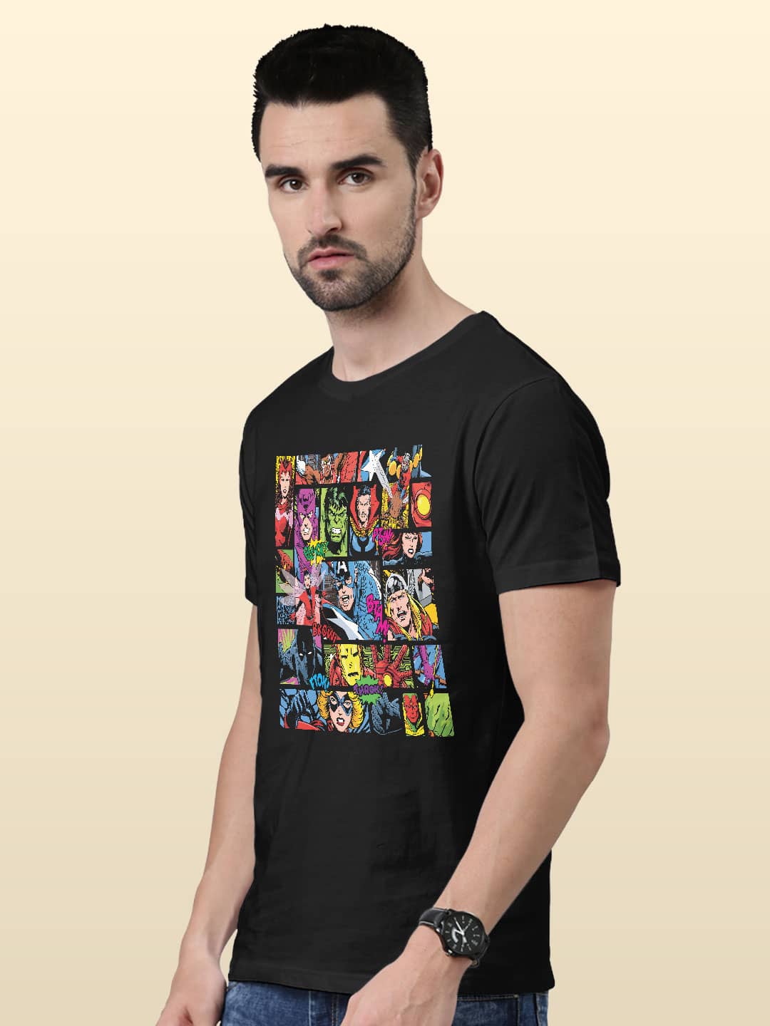 comicsuperheroesmashup-menst-shirt-black-xxl