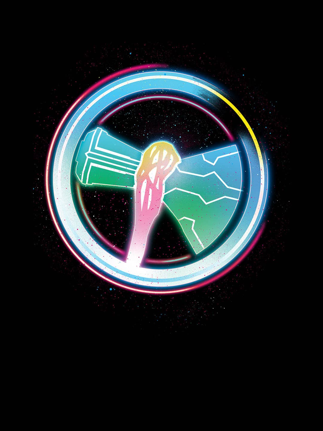 Bifrost Stormbreaker - Mens T-Shirt Black Medium