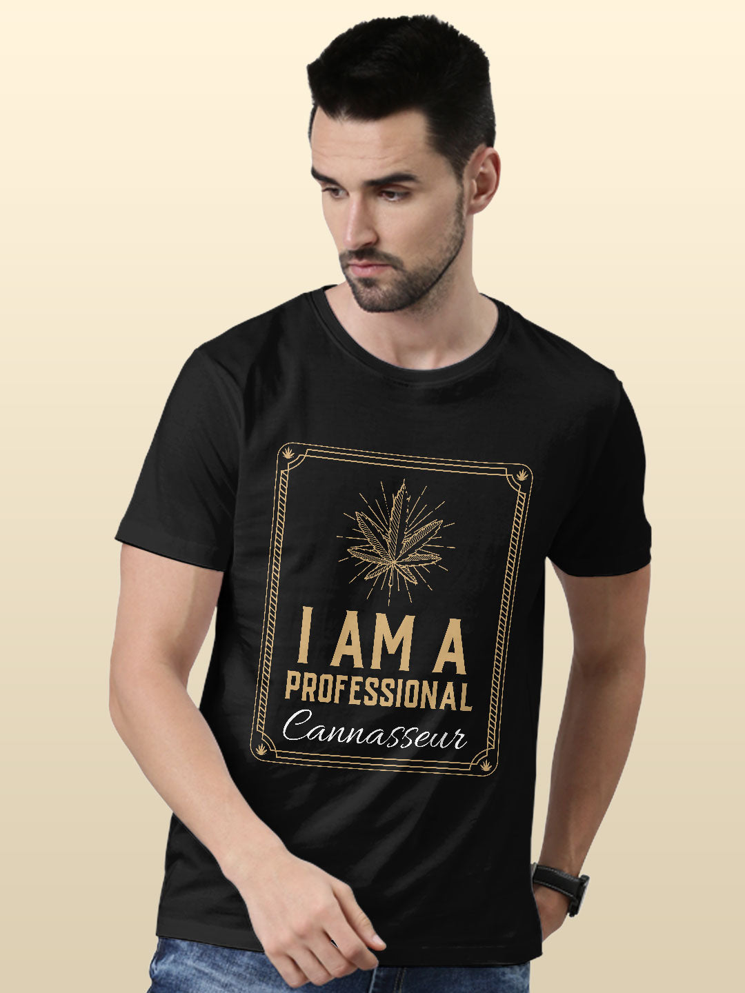 Professional Cannasseur - Mens T-Shirt Black XL