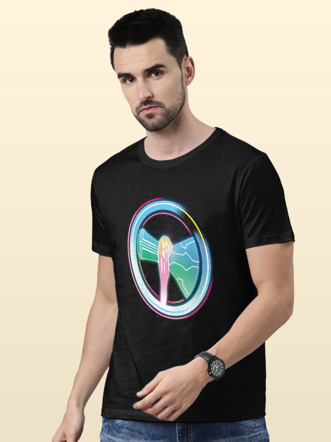 Bifrost Stormbreaker - Mens T-Shirt Black Medium