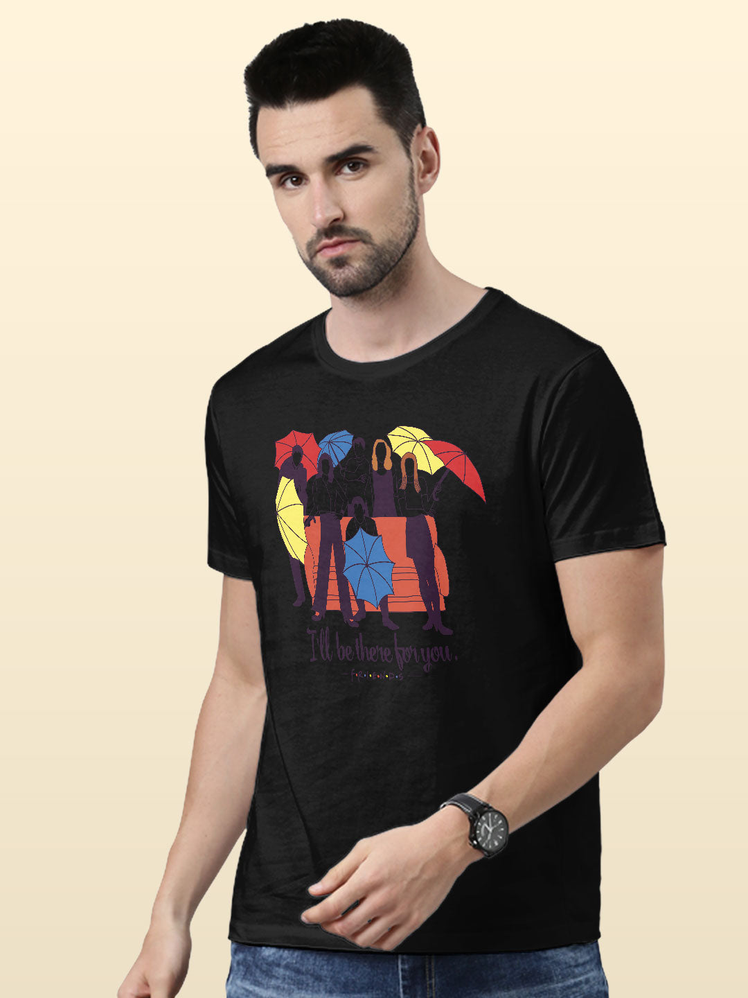 Ill be there for you - Mens T-Shirt Black XXL