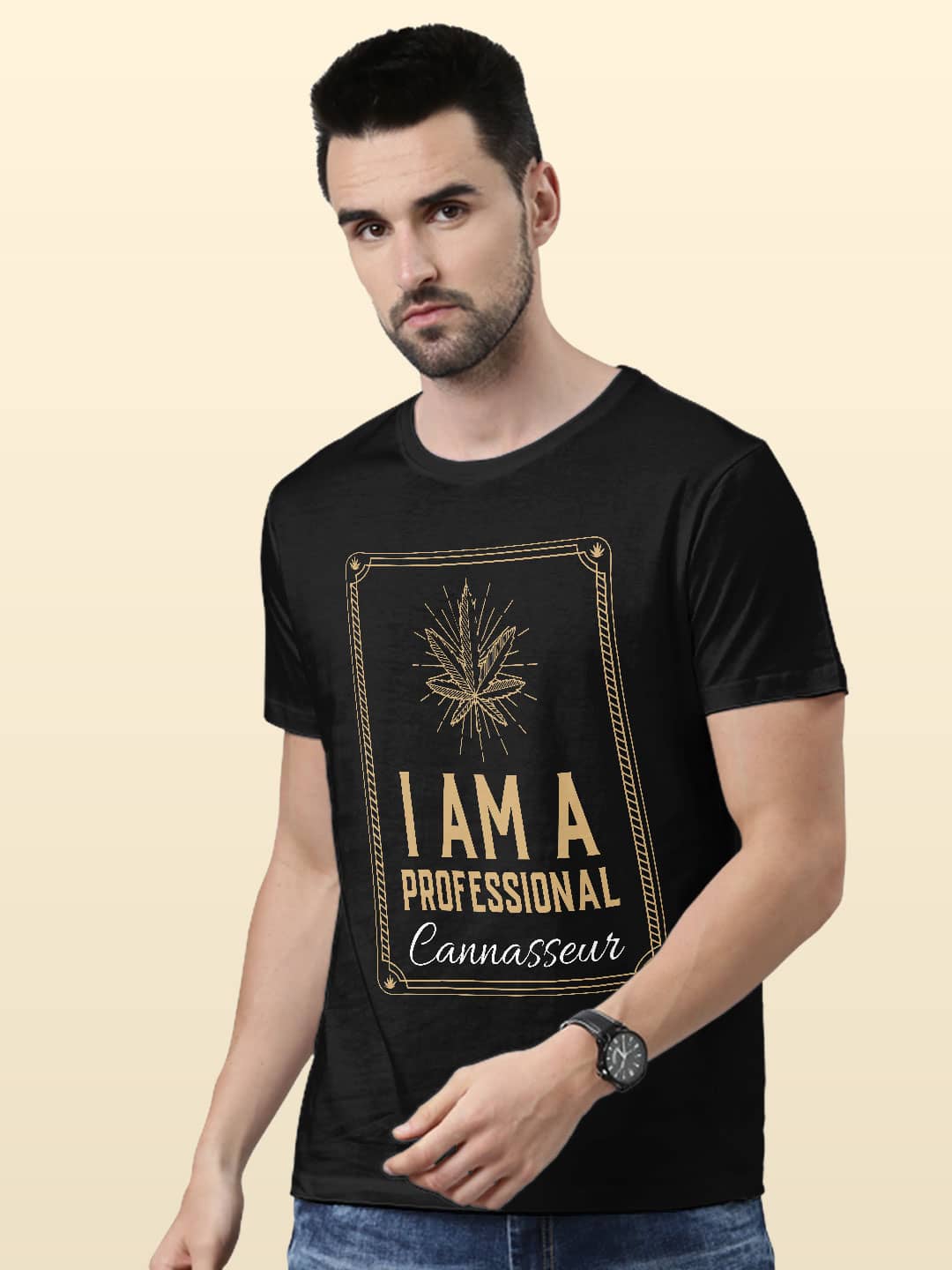 Professional Cannasseur - Mens T-Shirt Black XL