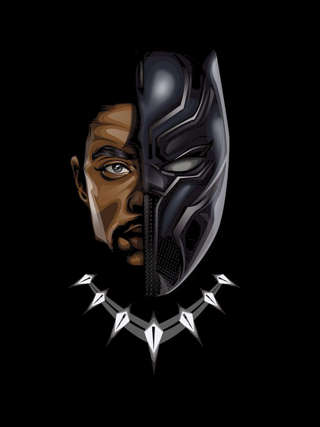 Tchalla Panther - Mens T-Shirt - Regular Fit - Black - Small