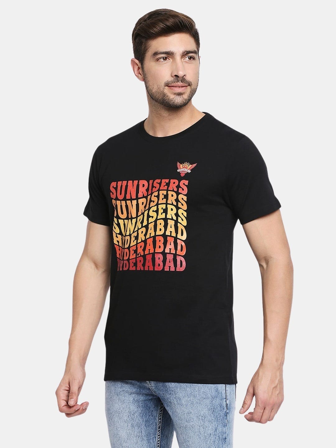 Sunrisers Hyderabad Text - Mens T-Shirt Black XL