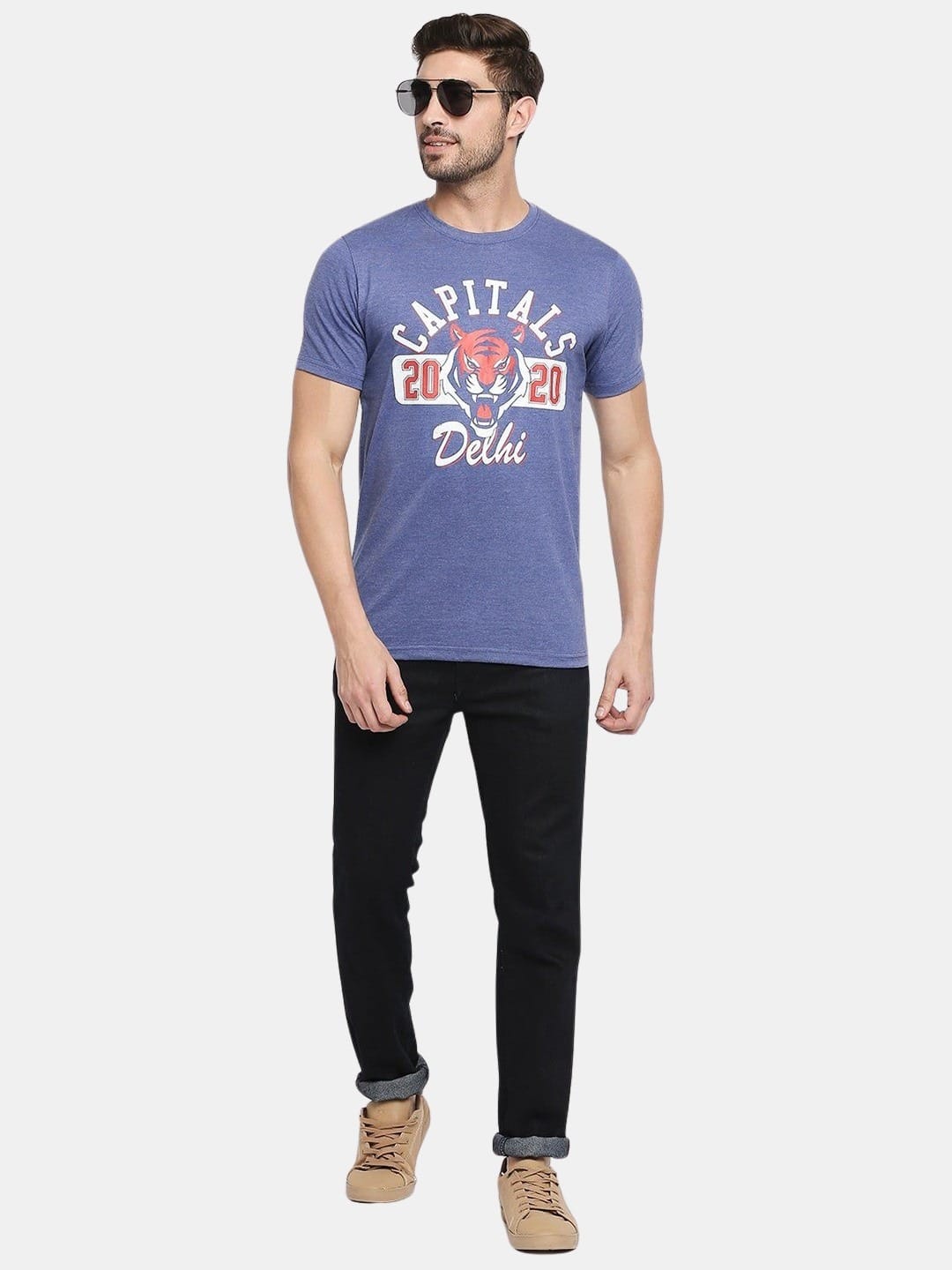 Delhi Capitals 2020 - Mens T-Shirt Blue Medium
