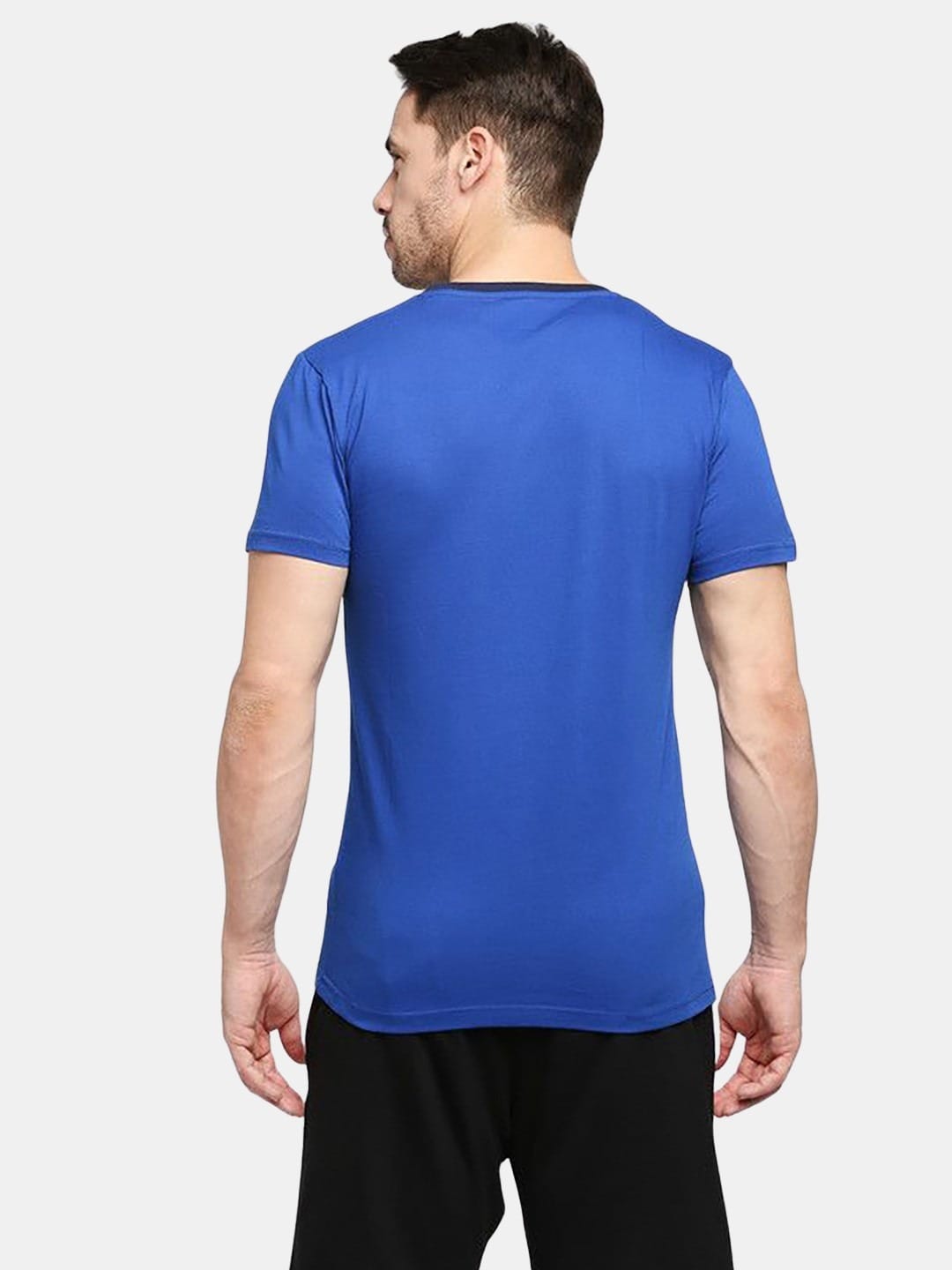 Delhi Capitals Half Tiger - Mens T-Shirt Blue XL