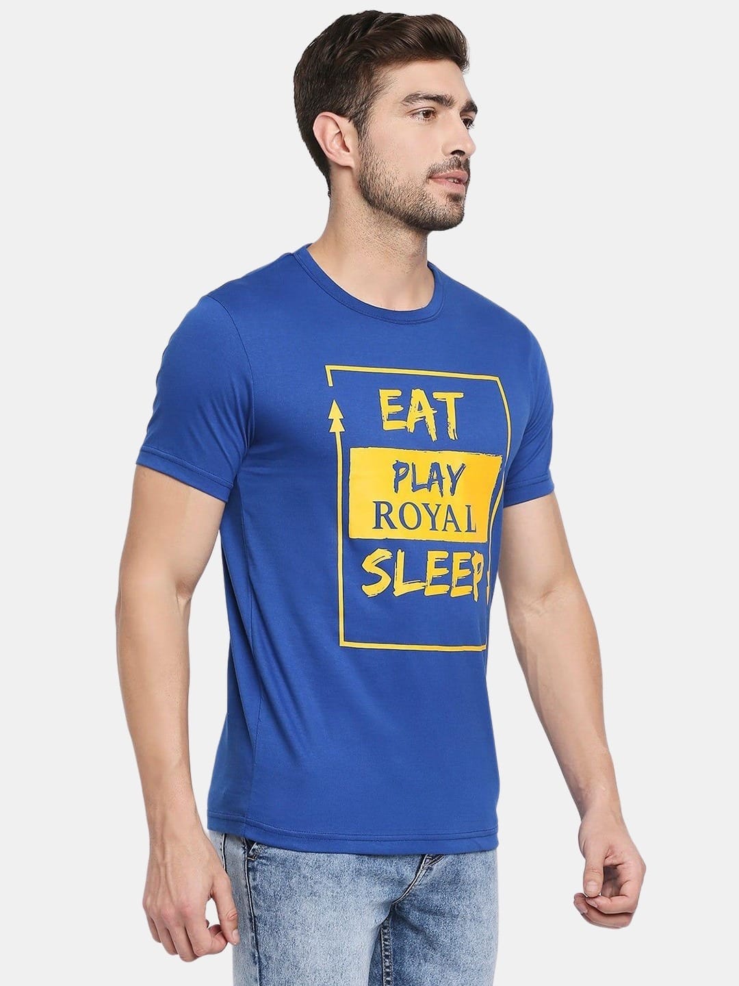 Rajasthan Royals Play Royal - Mens T-Shirt Blue XL