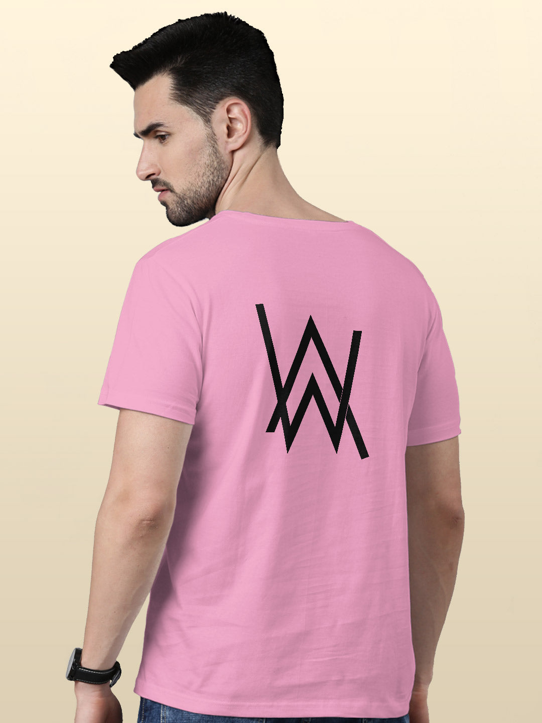 Alan Walker Core Logo - Mens T-Shirt - Regular Fit - Baby Pink - XL