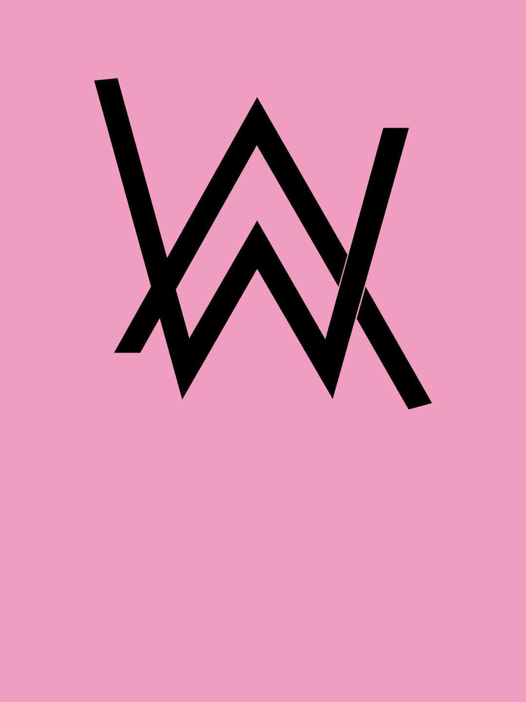 Alan Walker Core Logo - Mens T-Shirt - Regular Fit - Baby Pink - XL