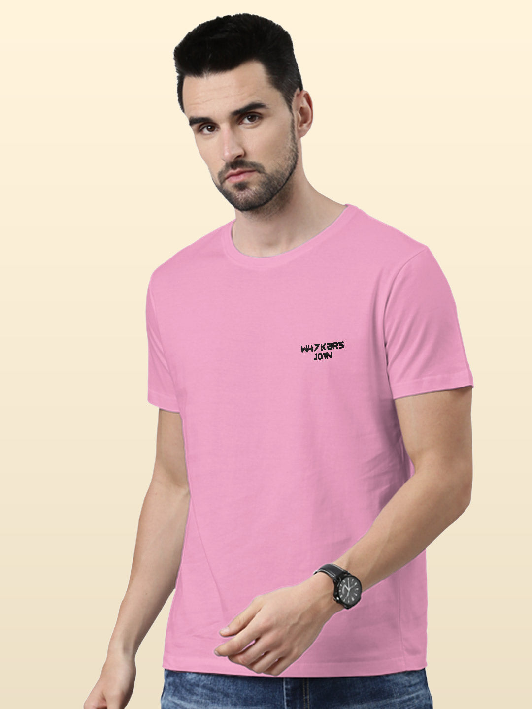 Alan Walker Core Logo - Mens T-Shirt - Regular Fit - Baby Pink - XL