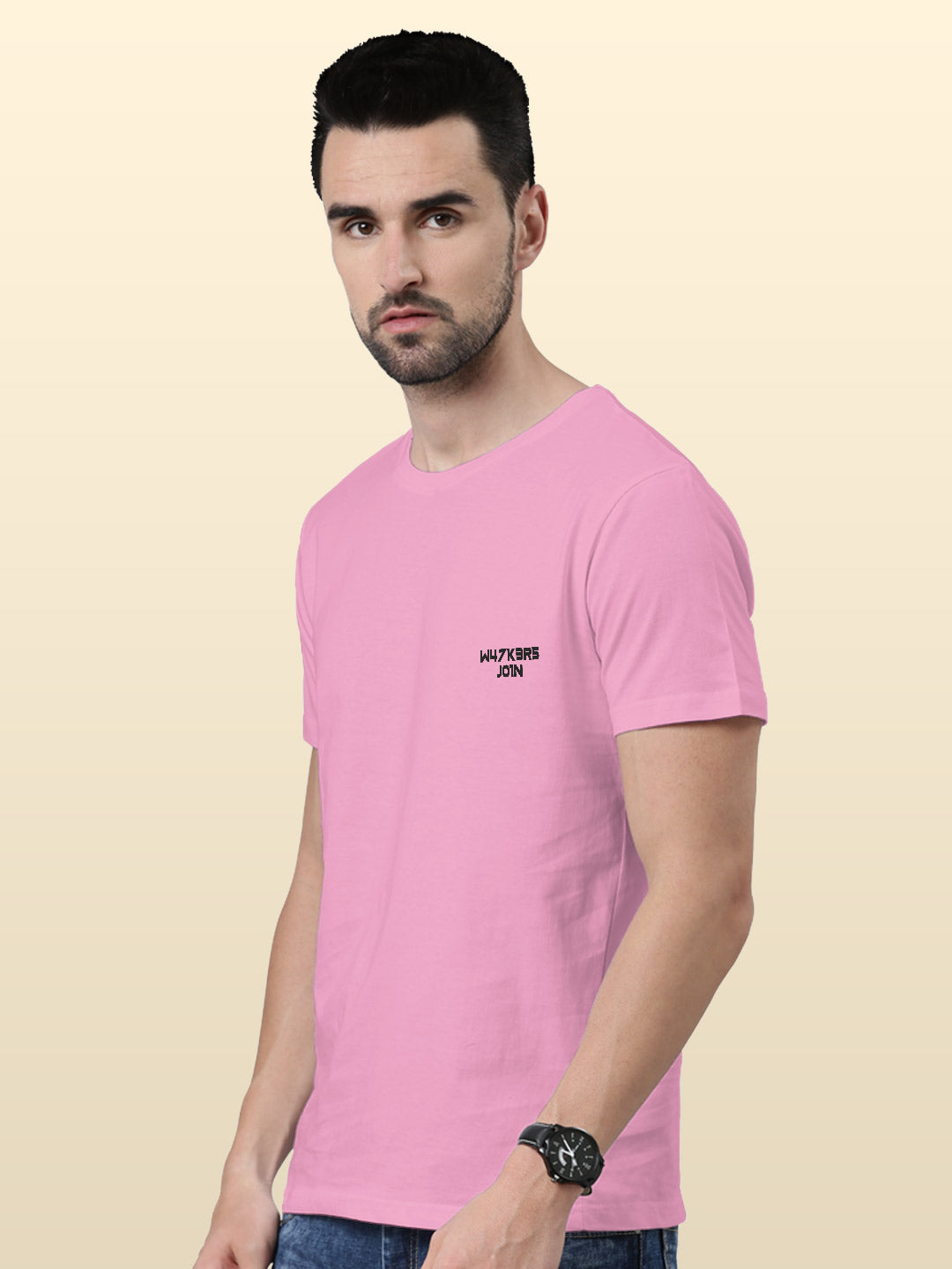 Alan Walker Core Logo - Mens T-Shirt - Regular Fit - Baby Pink - XL
