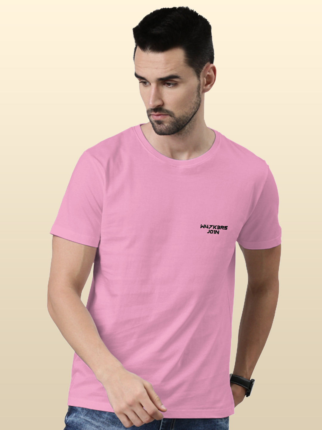 Alan Walker Core Logo - Mens T-Shirt - Regular Fit - Baby Pink - XL