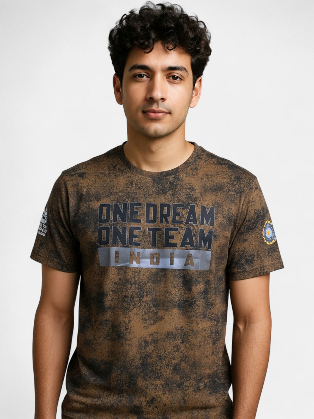 One Dream One Team - Mens T-Shirt Brown Small