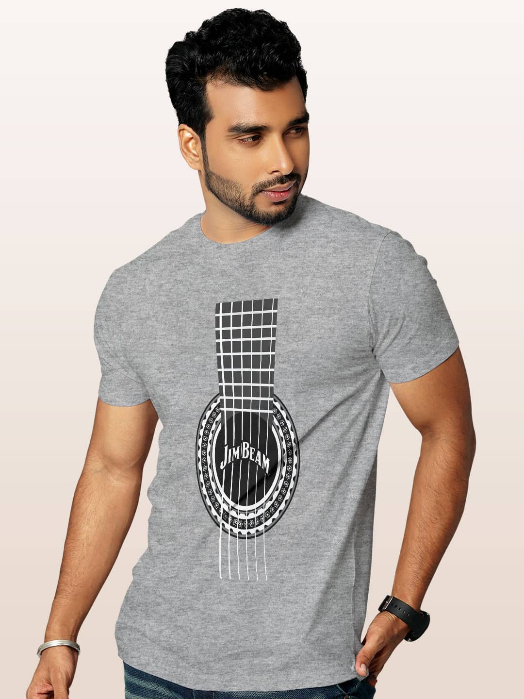 jimbeamflamenco-menst-shirt-greymelange-small