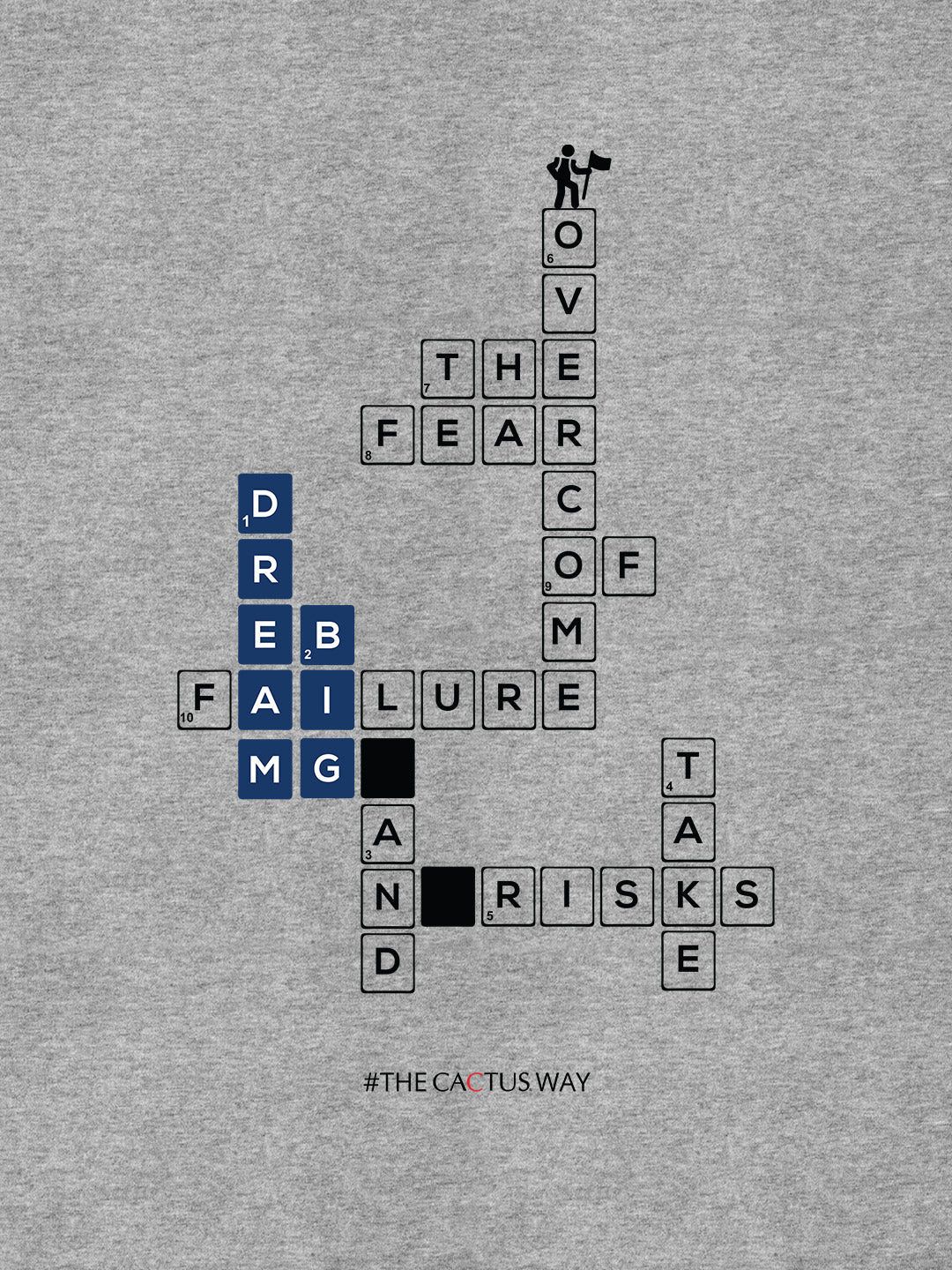 dreambigandtakerisks Grey Melange image 2