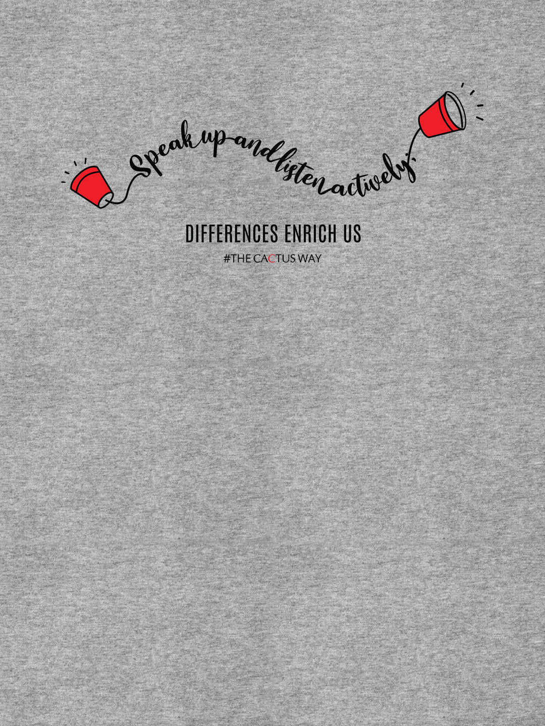 speakupandlistenactively Grey Melange image 2