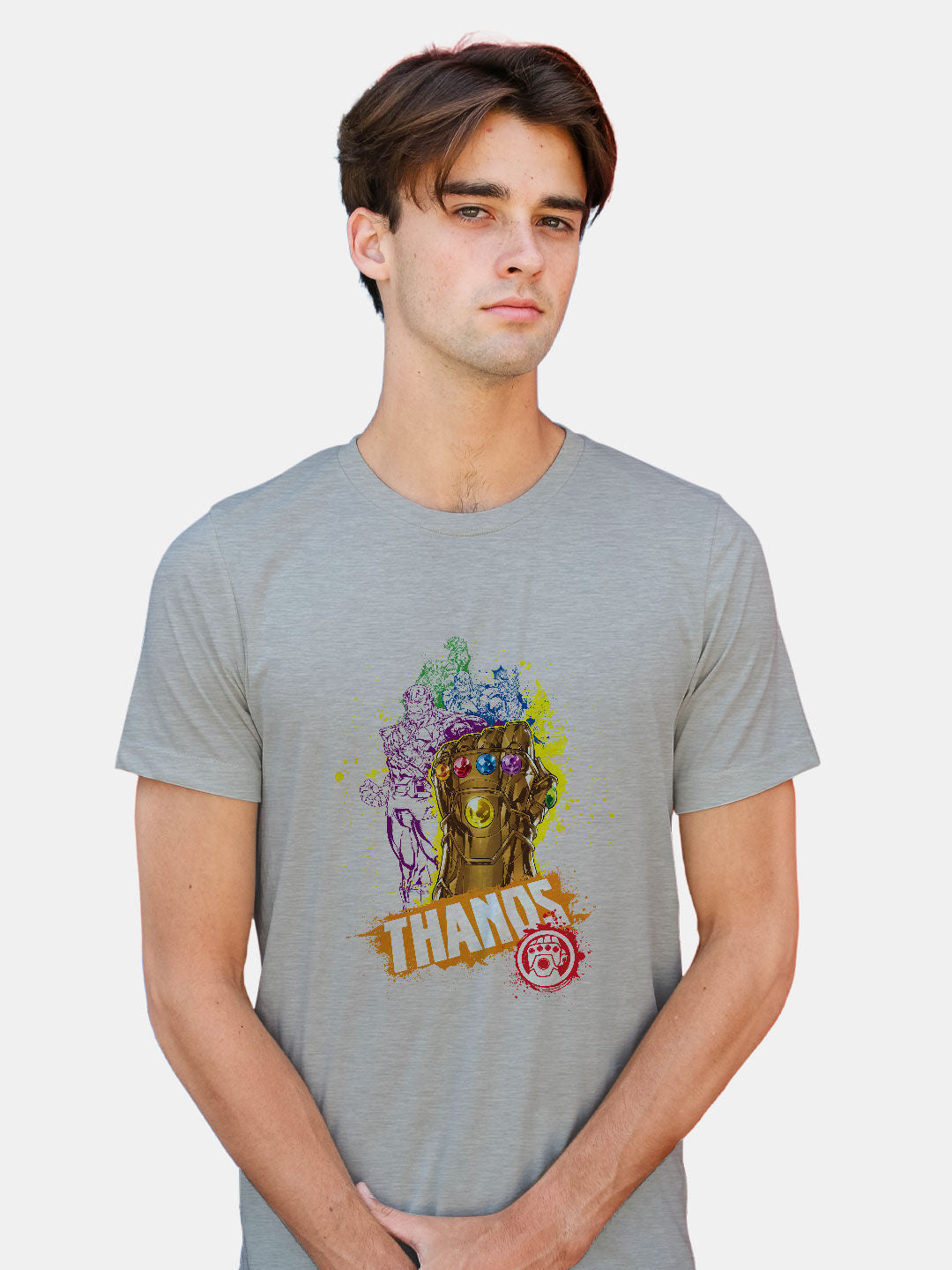 CMYK Thanos - Mens T-Shirt Grey Melange Medium