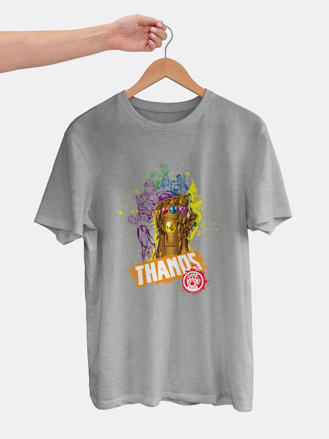 CMYK Thanos - Mens T-Shirt Grey Melange Medium