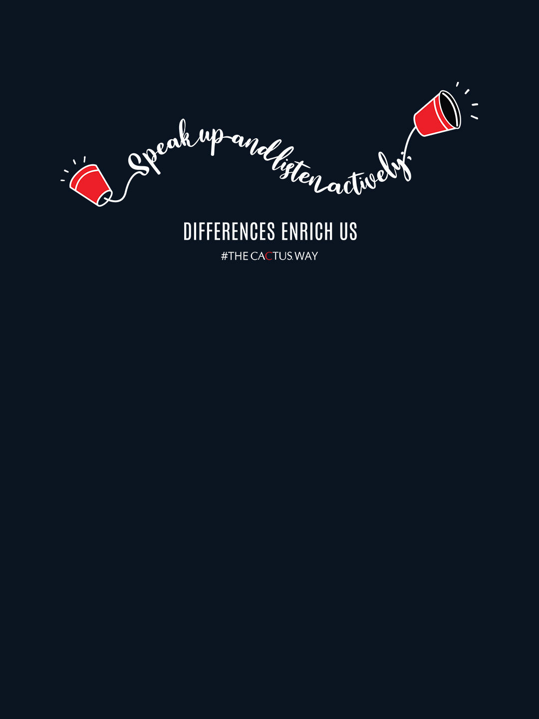 speakupandlistenactively Navy Blue image 2