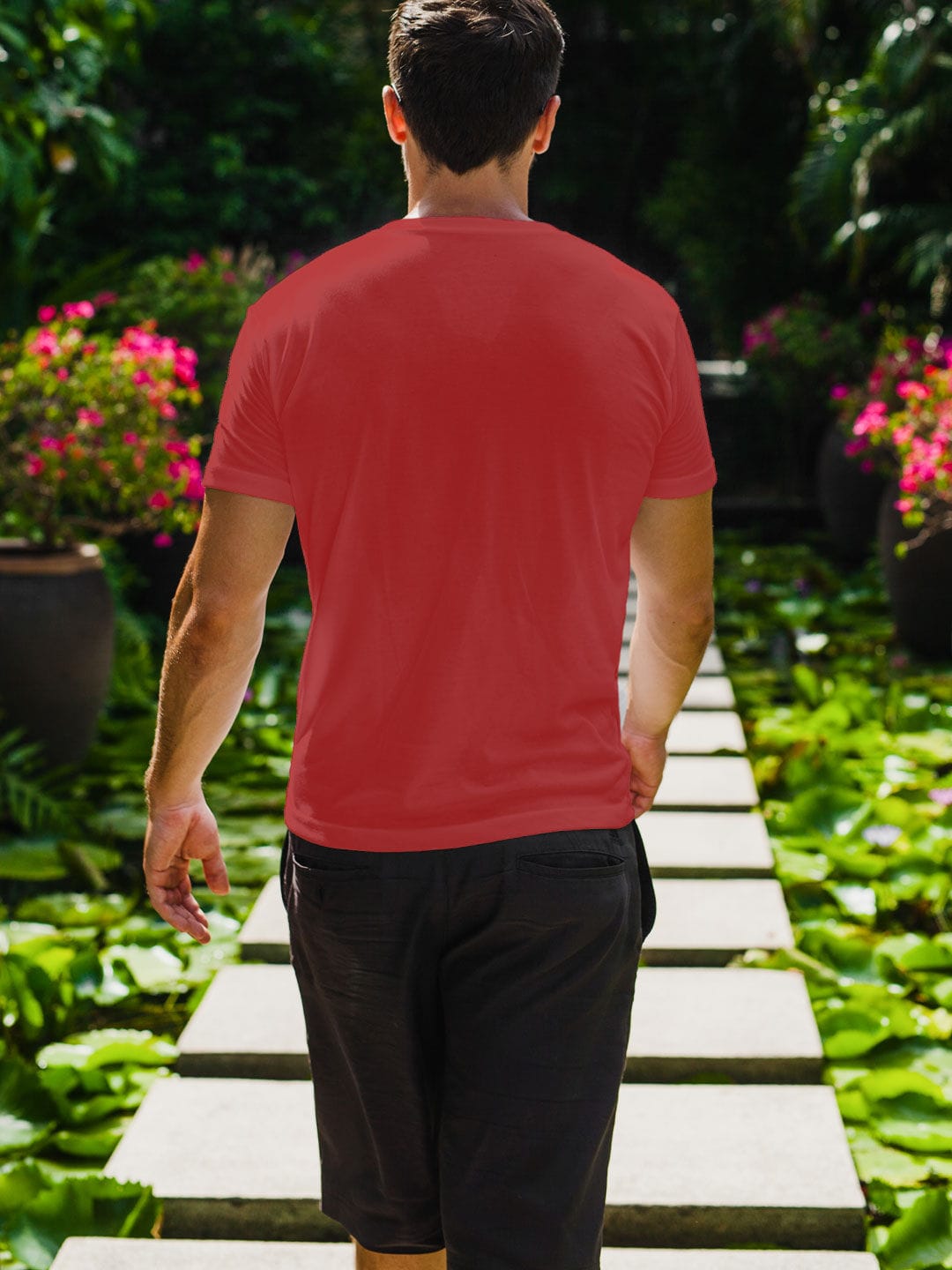 Hawk Bevel Blood Red - Mens T-Shirt Red Small