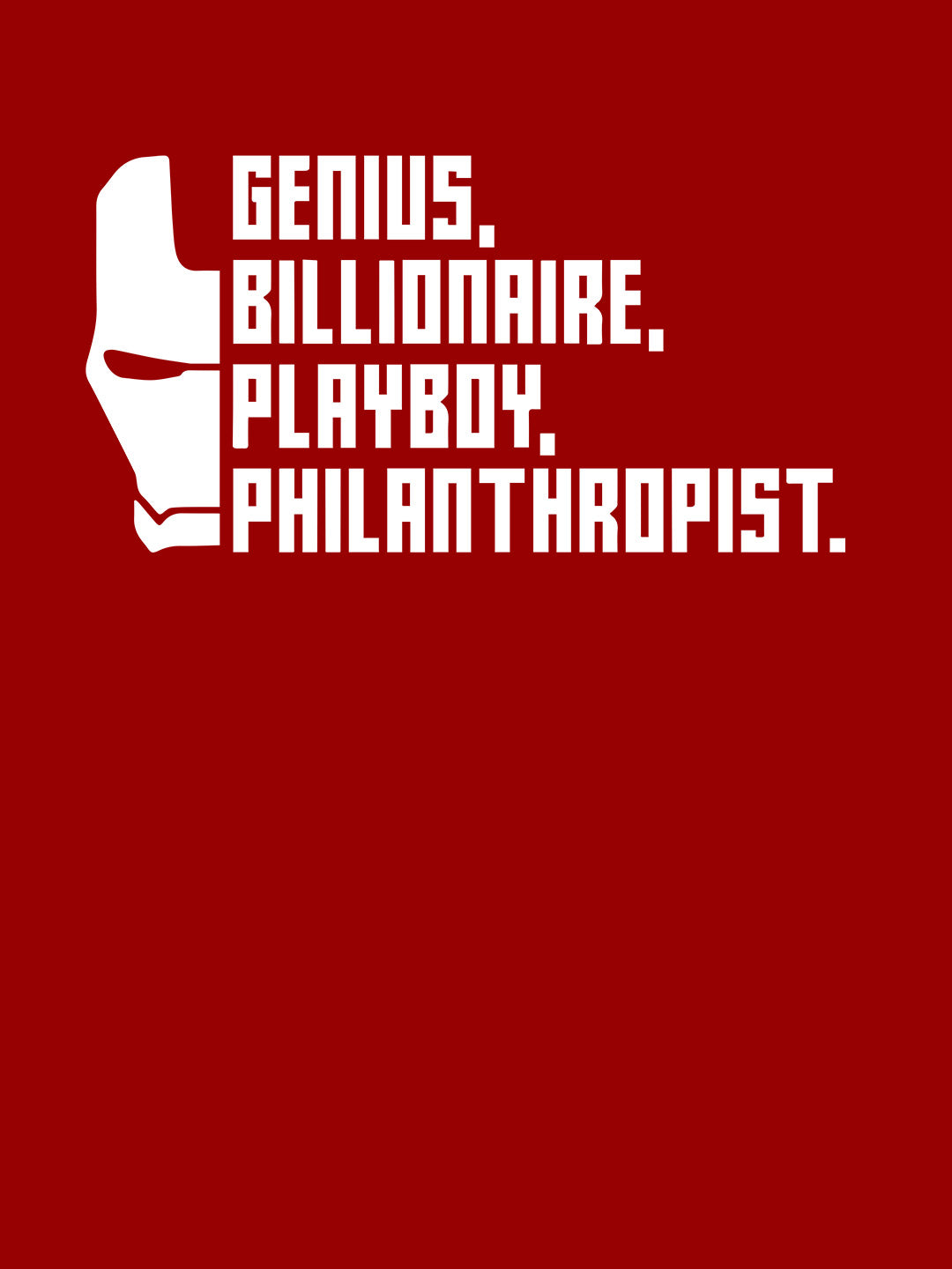 The Billionaire Avenger - Mens T-Shirt Red Small