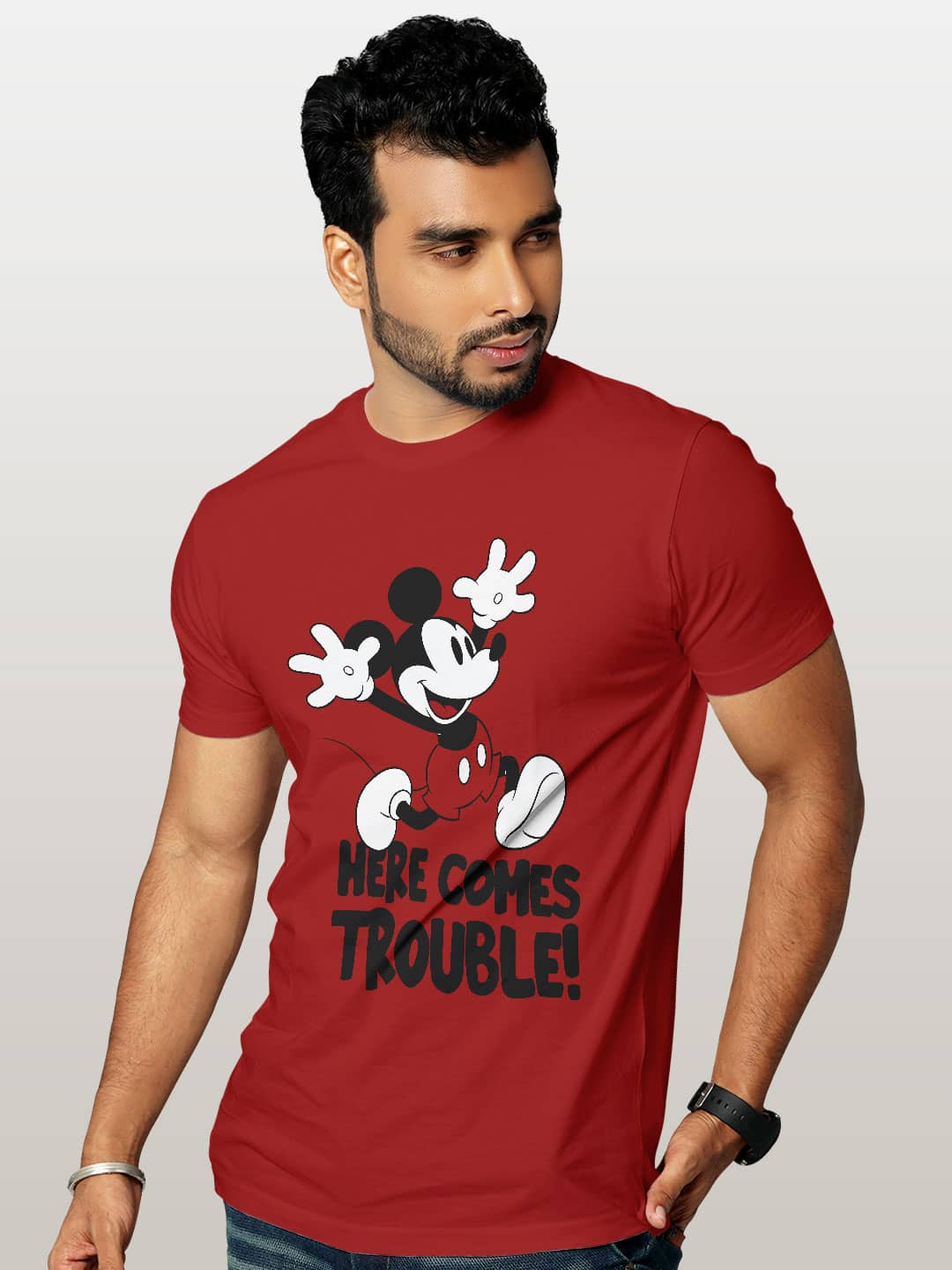mickeybringstrouble-menst-shirt-red-small