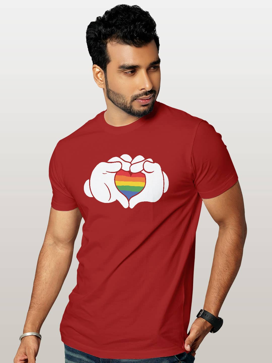 mickeylovespride-menst-shirt-red-xxl