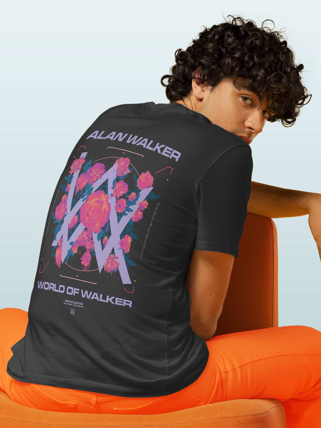 Alan Walker Melting Rose - Mens T-Shirt Steel Grey Small