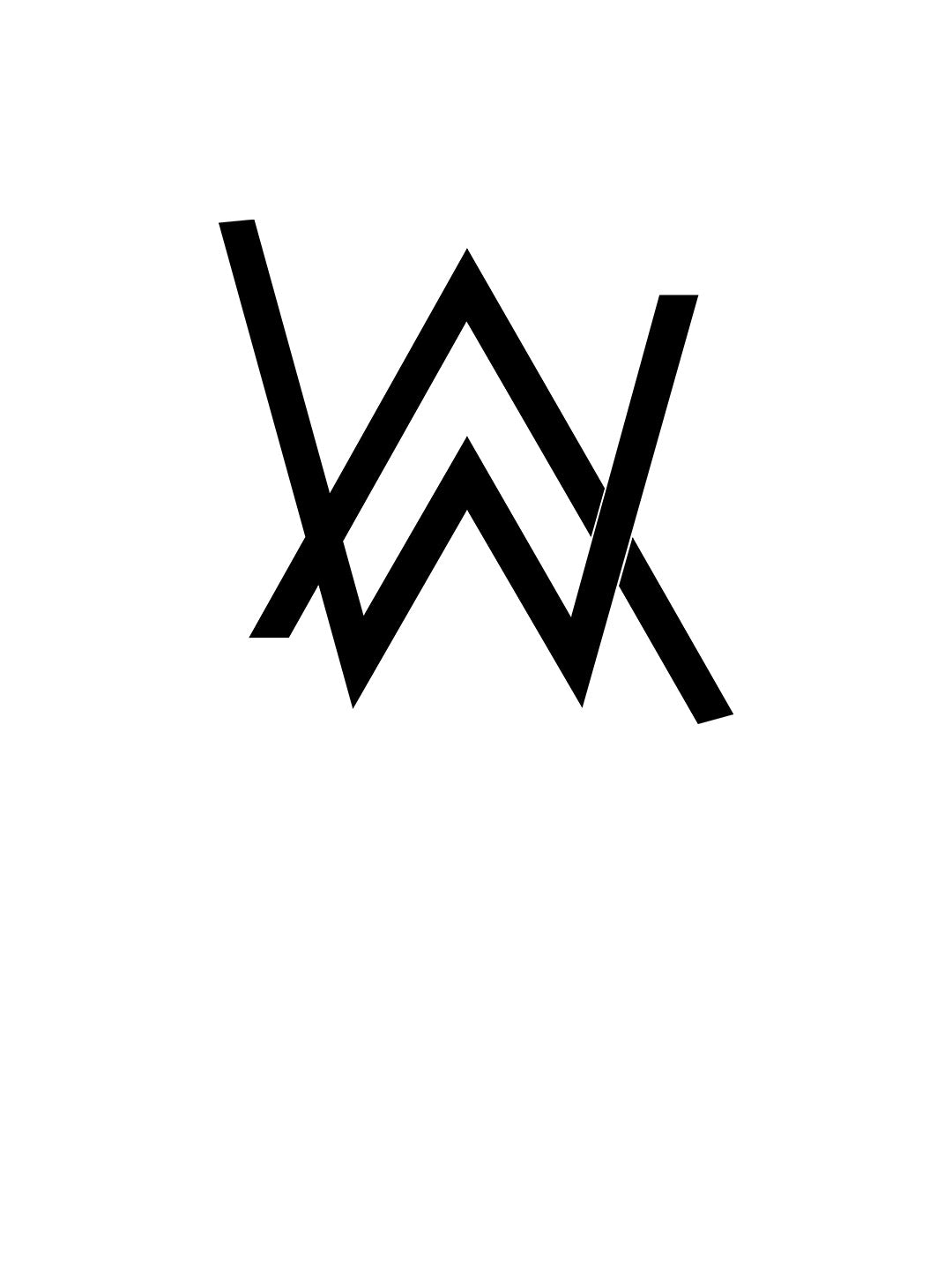 Alan Walker Core Logo - Mens T-Shirt White Large