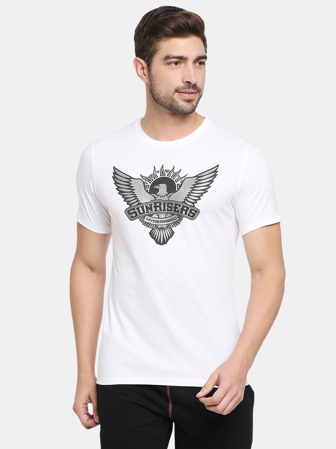Sunrisers Hyderabad Crest - Mens T-Shirt White XXL