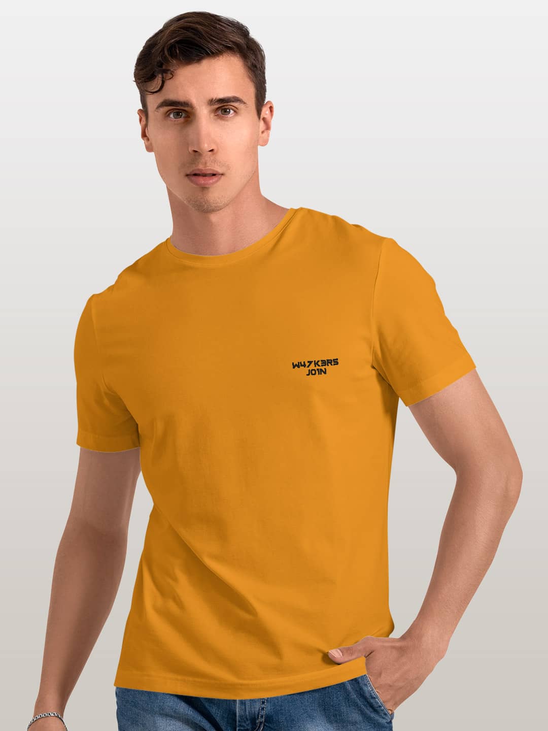 Alan Walker Core Logo - Mens T-Shirt Yellow Small