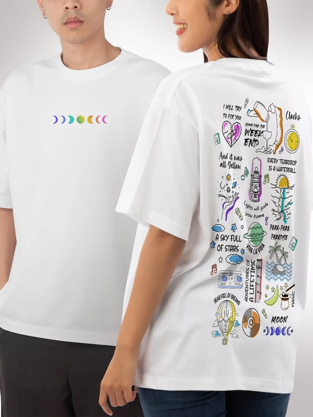 Complete Playlist - Mens Oversized T-Shirt White XXL