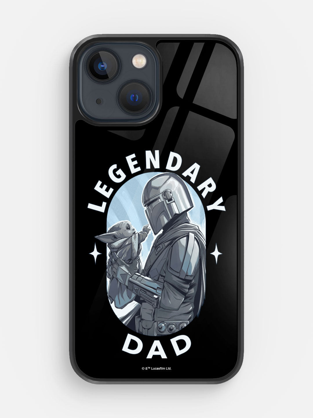 Mandalorian Dad - iPhone 13 Mini Glass Cover