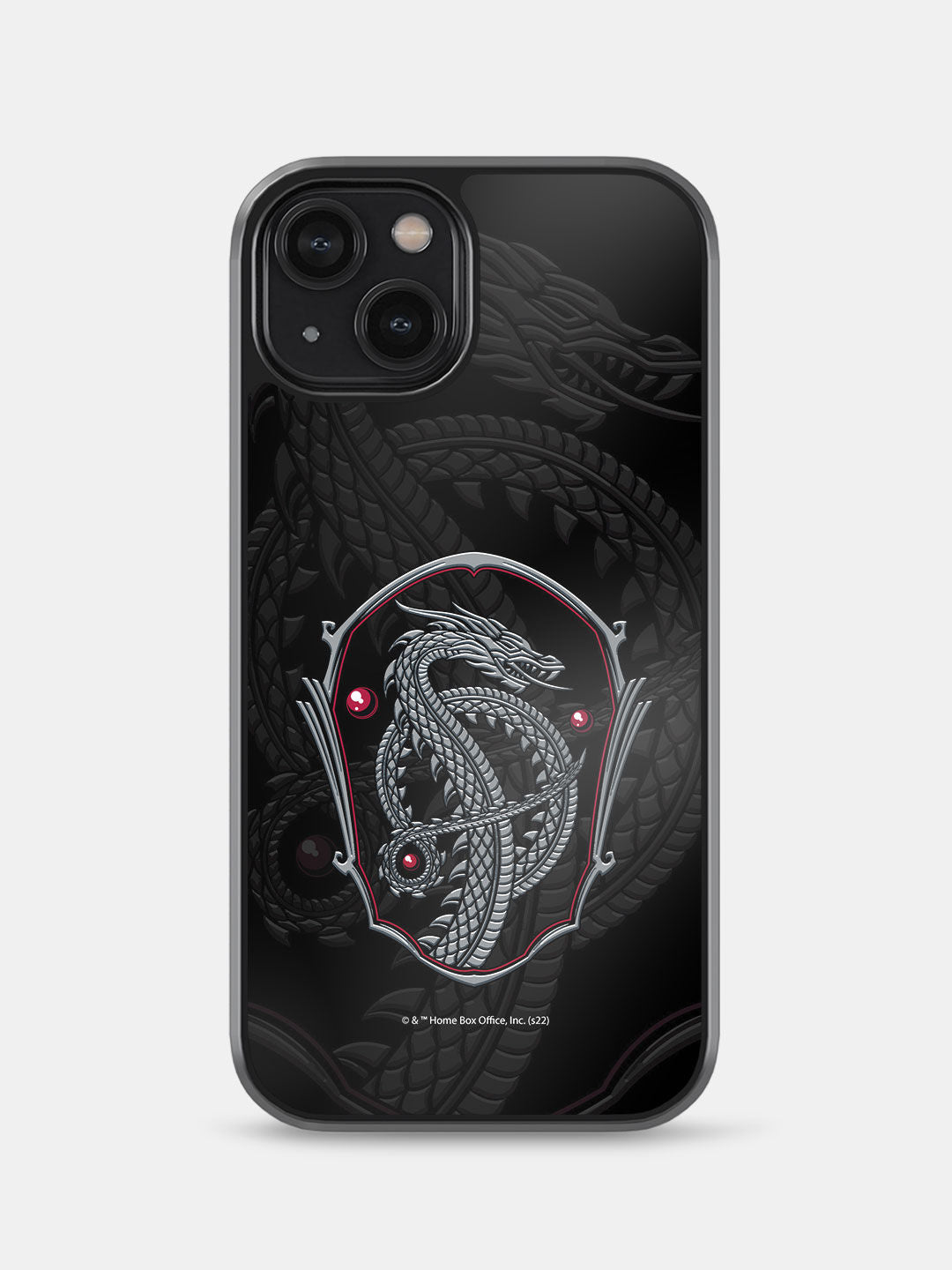 Silver Dragon Crest - iPhone 14 Bumper Cover