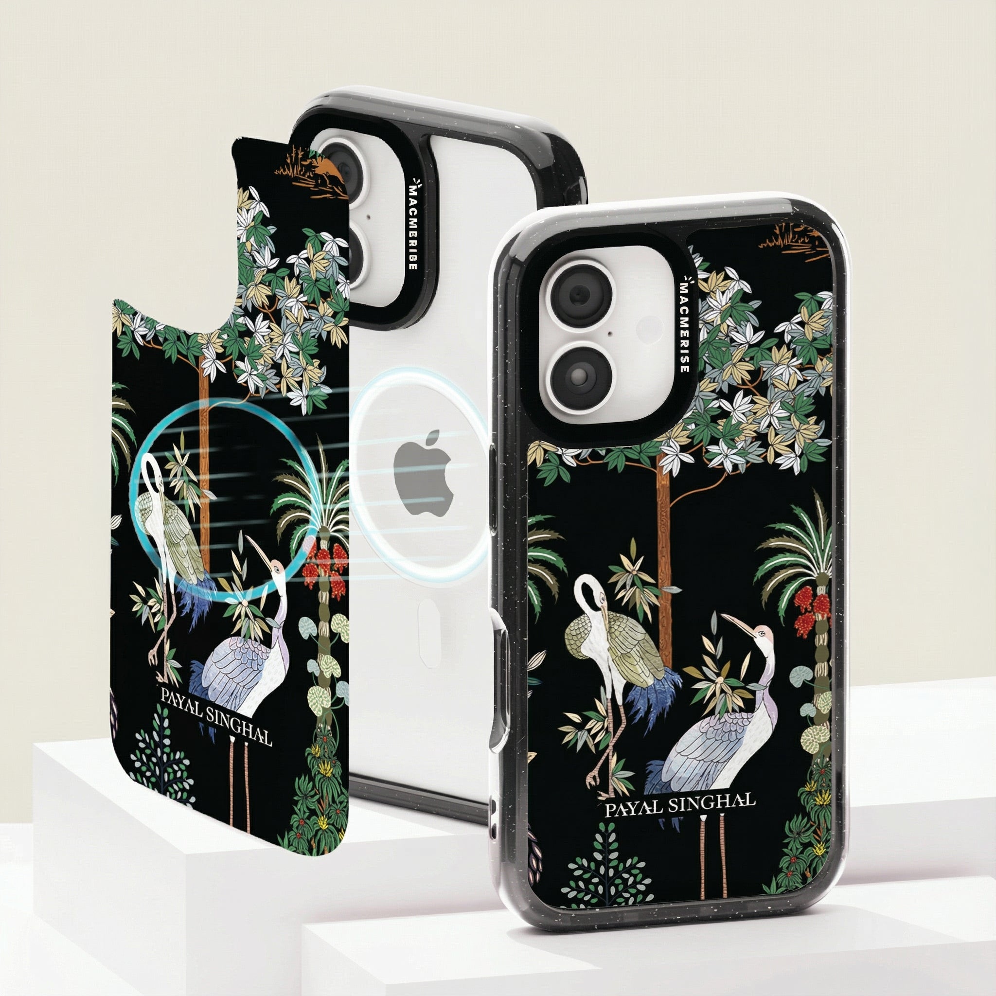 Payal Singhal Black Crane - iPhone 16 Pro Cover - Situationship