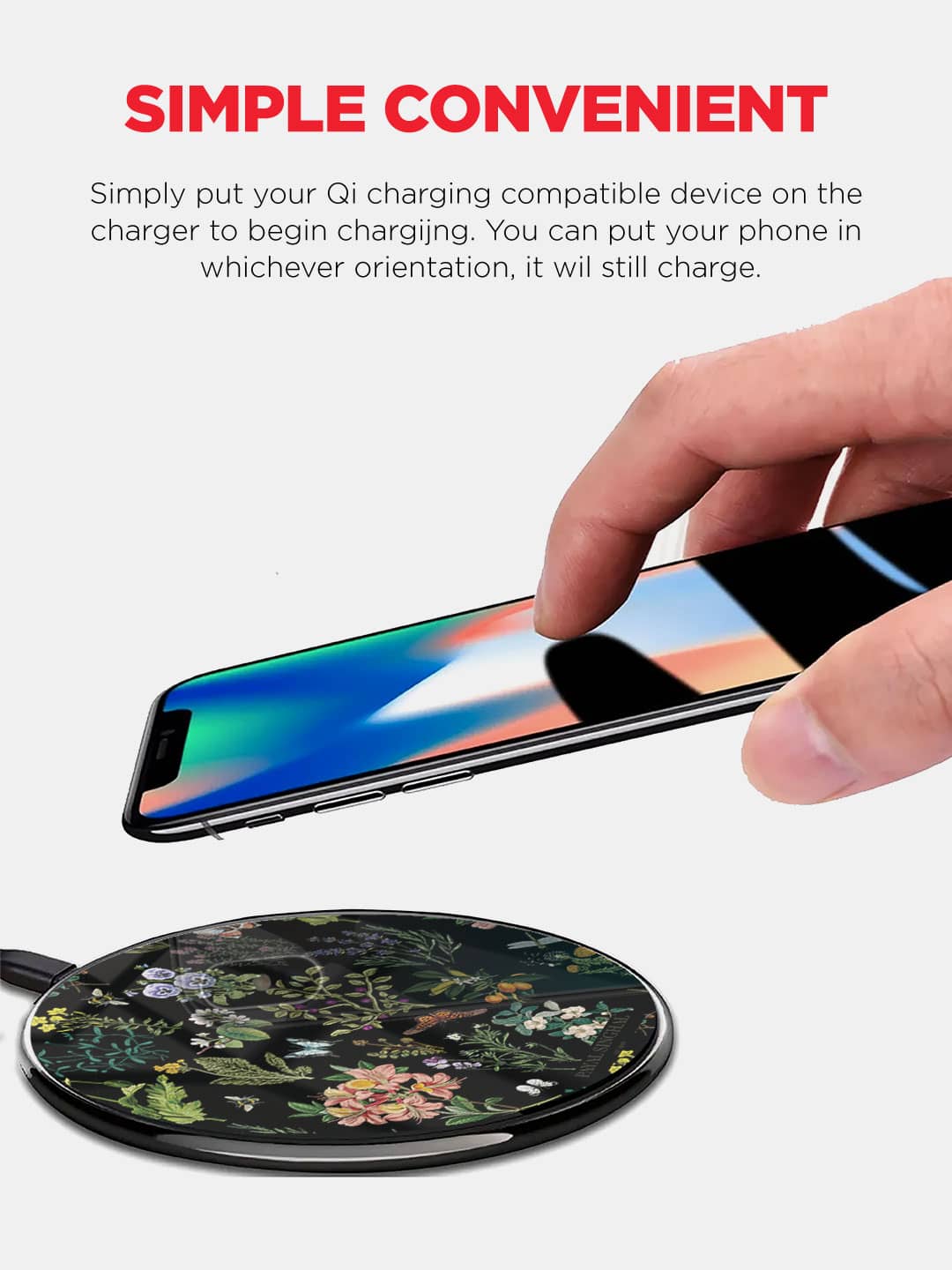 Payal Singhal Titli Black - Wireless Charger 15W Glass