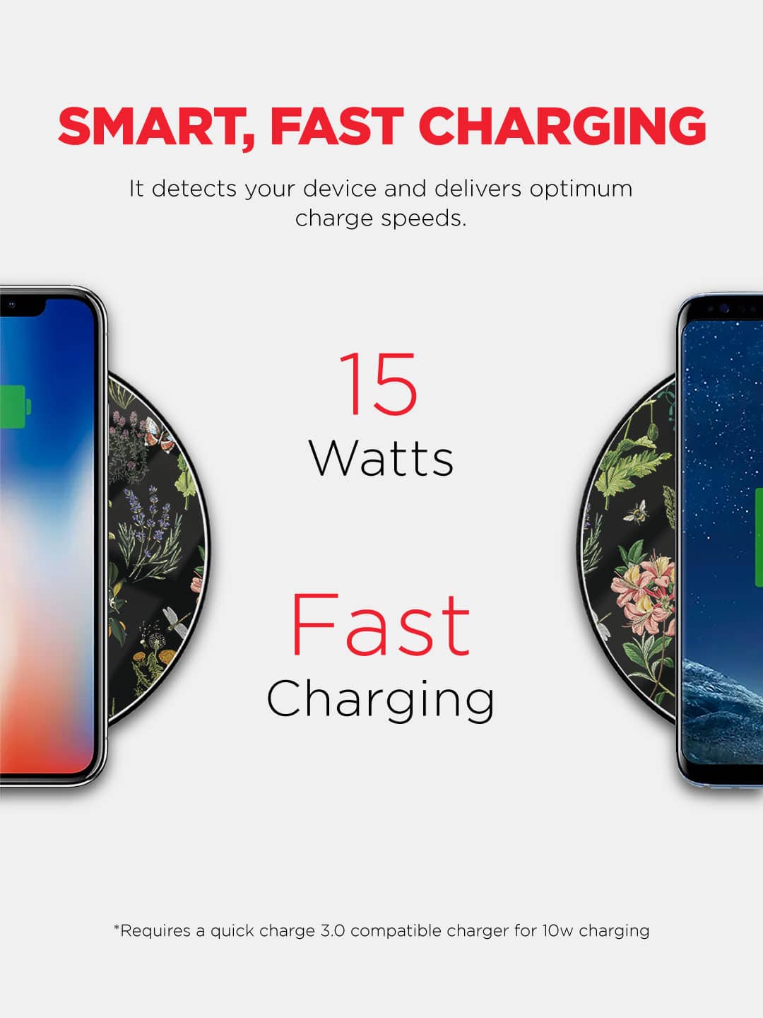 Payal Singhal Titli Black - Wireless Charger 15W Glass