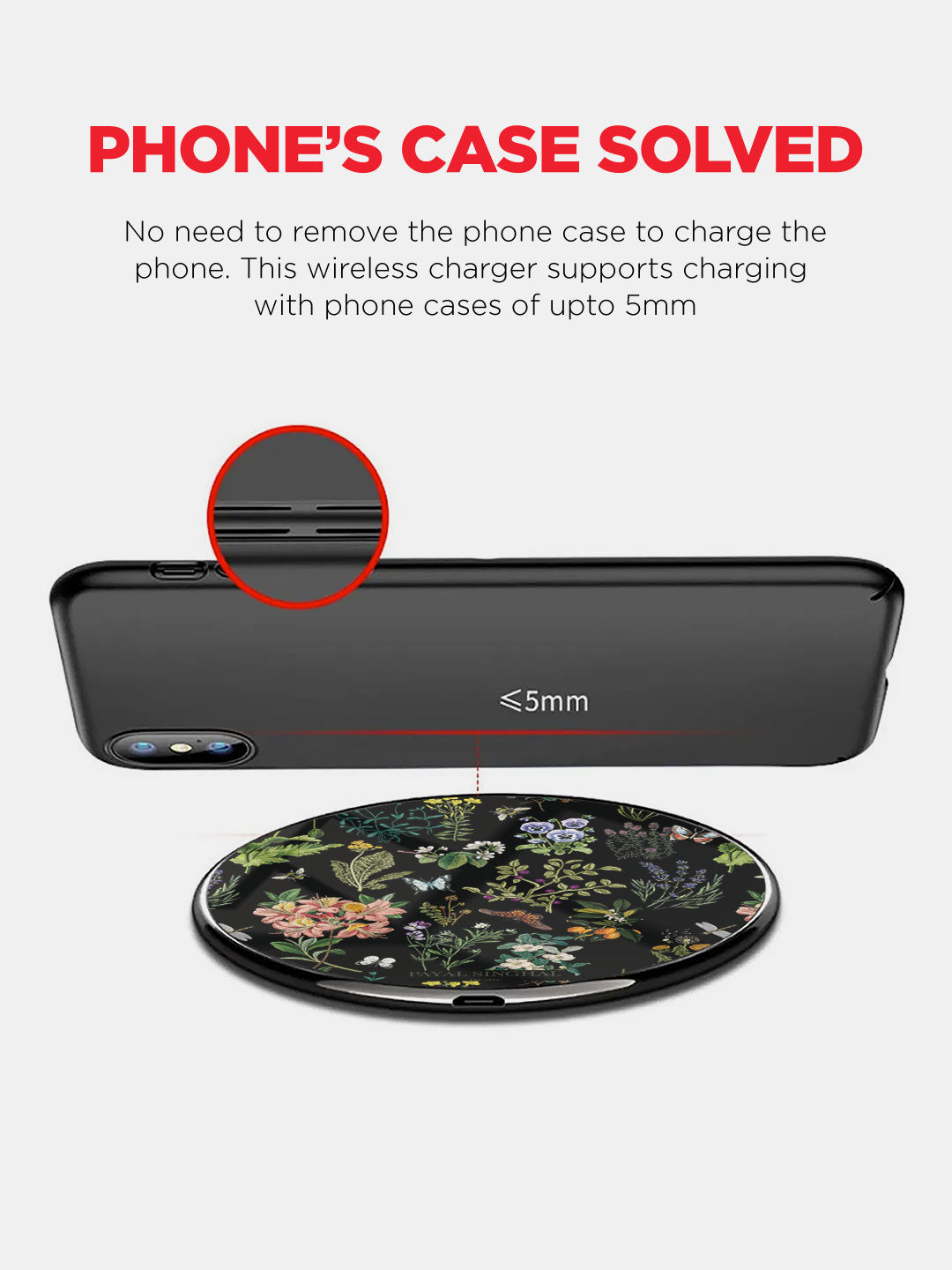 Payal Singhal Titli Black - Wireless Charger 15W Glass