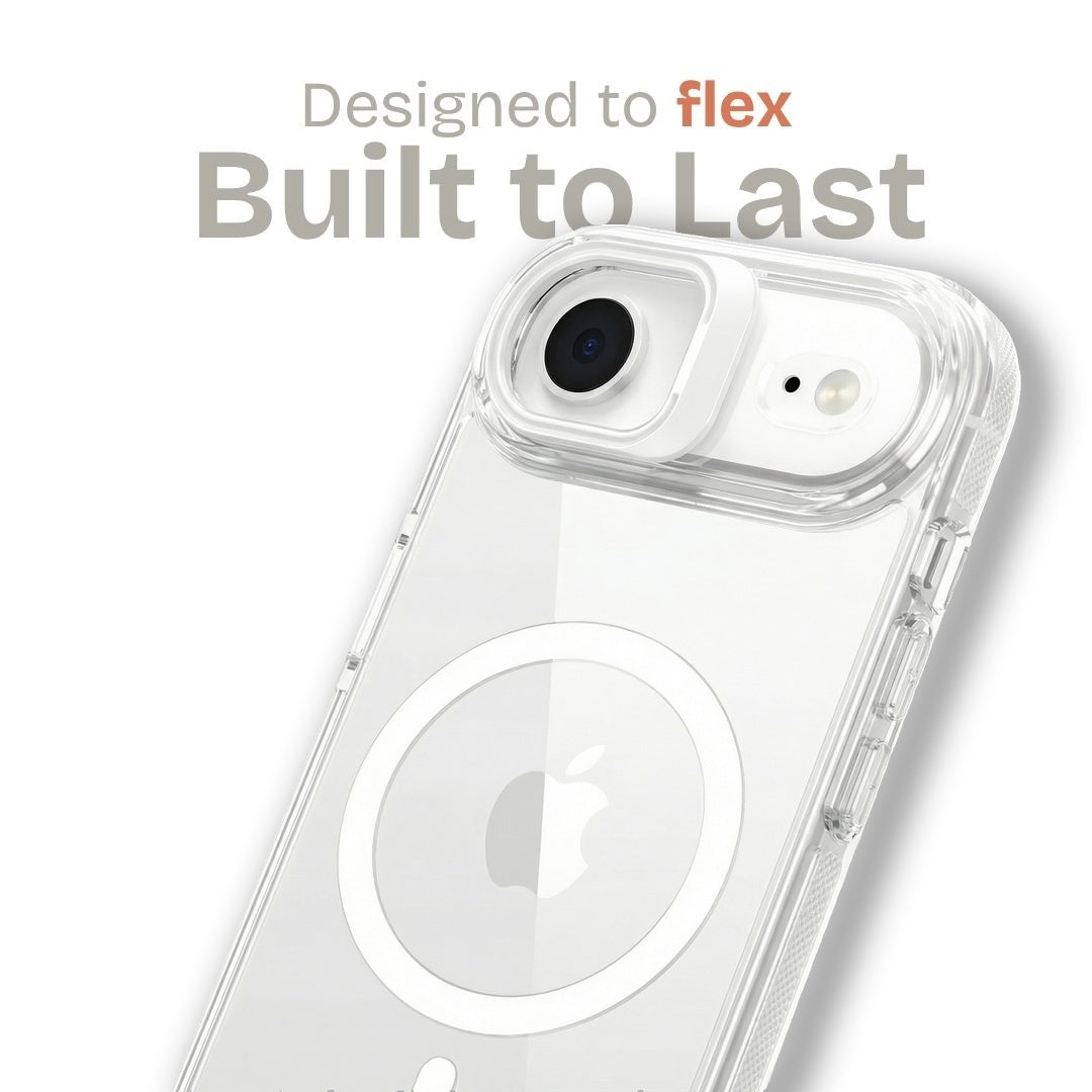 Clear Kickstand iPhone Case for iPhone Air White | Macmerise