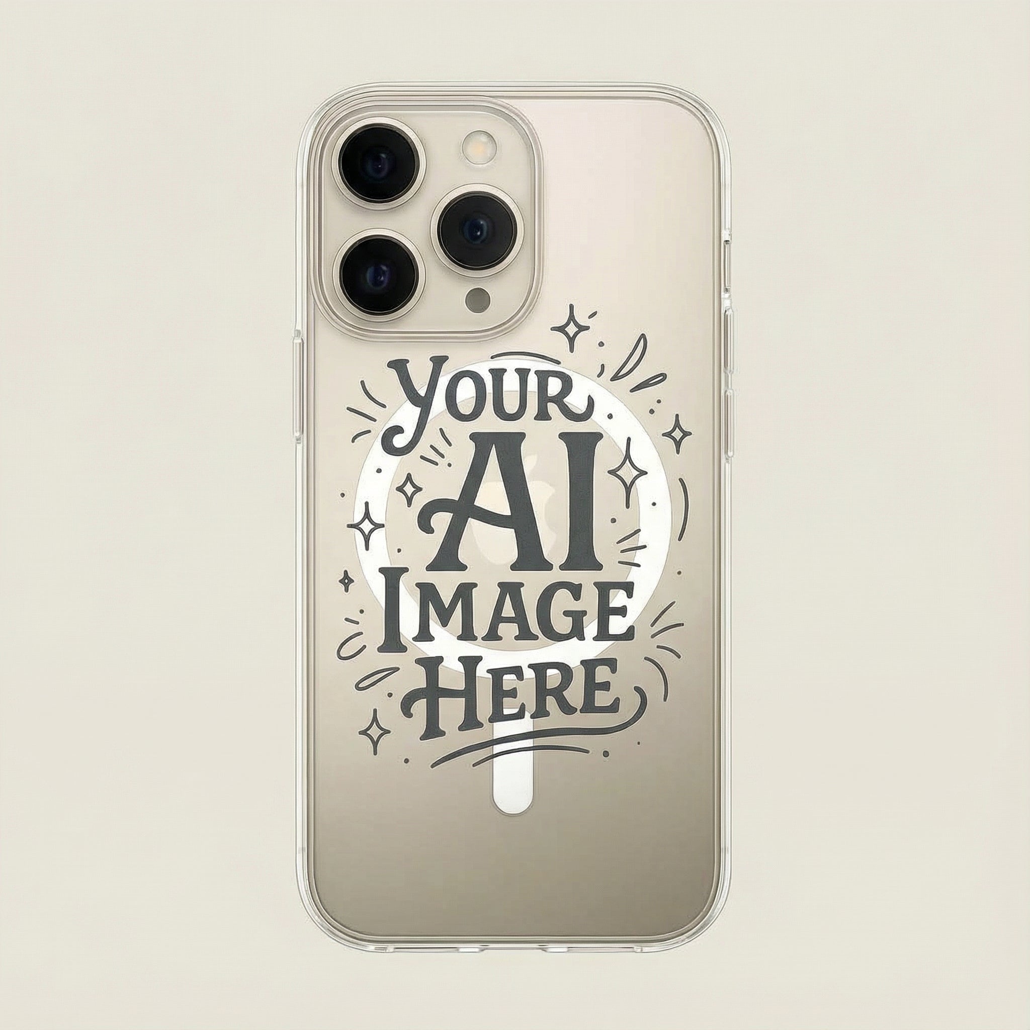 Custom AI iPhone Clear Case - Clarity