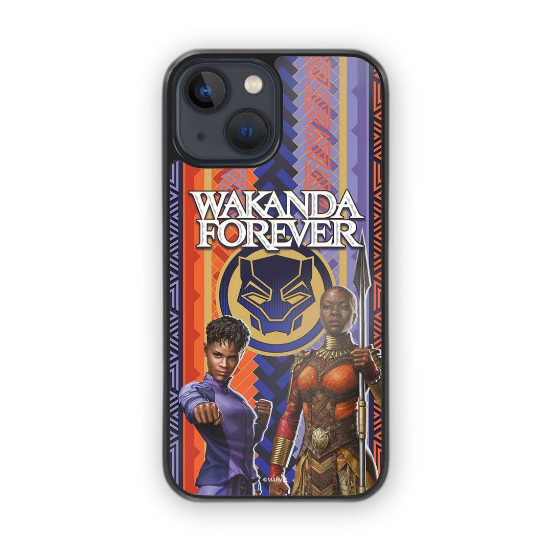 Wakanda Forever Shuri and Okoye Power Glass iPhone Case for iPhone 13 | Macmerise
