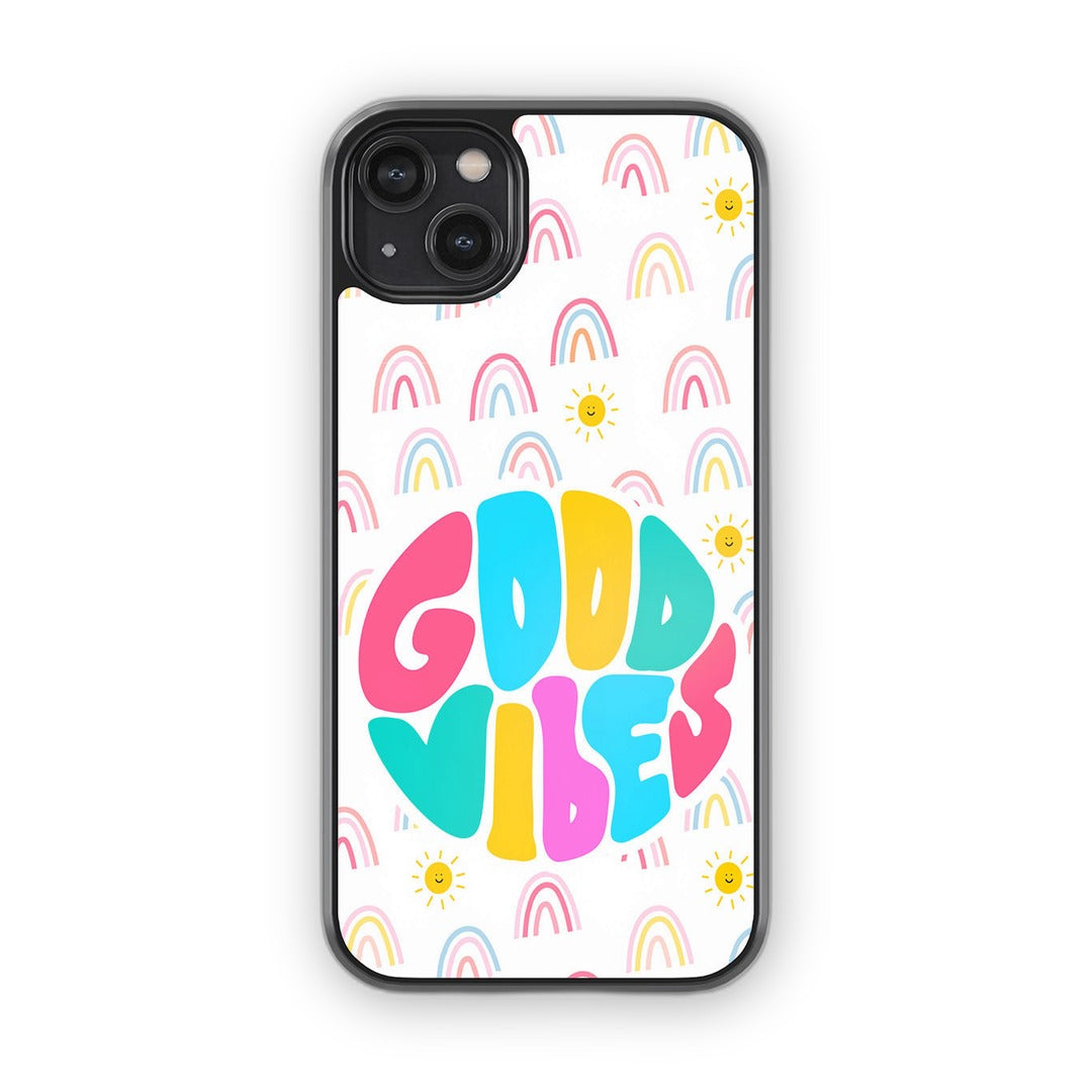 Good Vibes Glass iPhone Case for iPhone 14 Plus | Macmerise