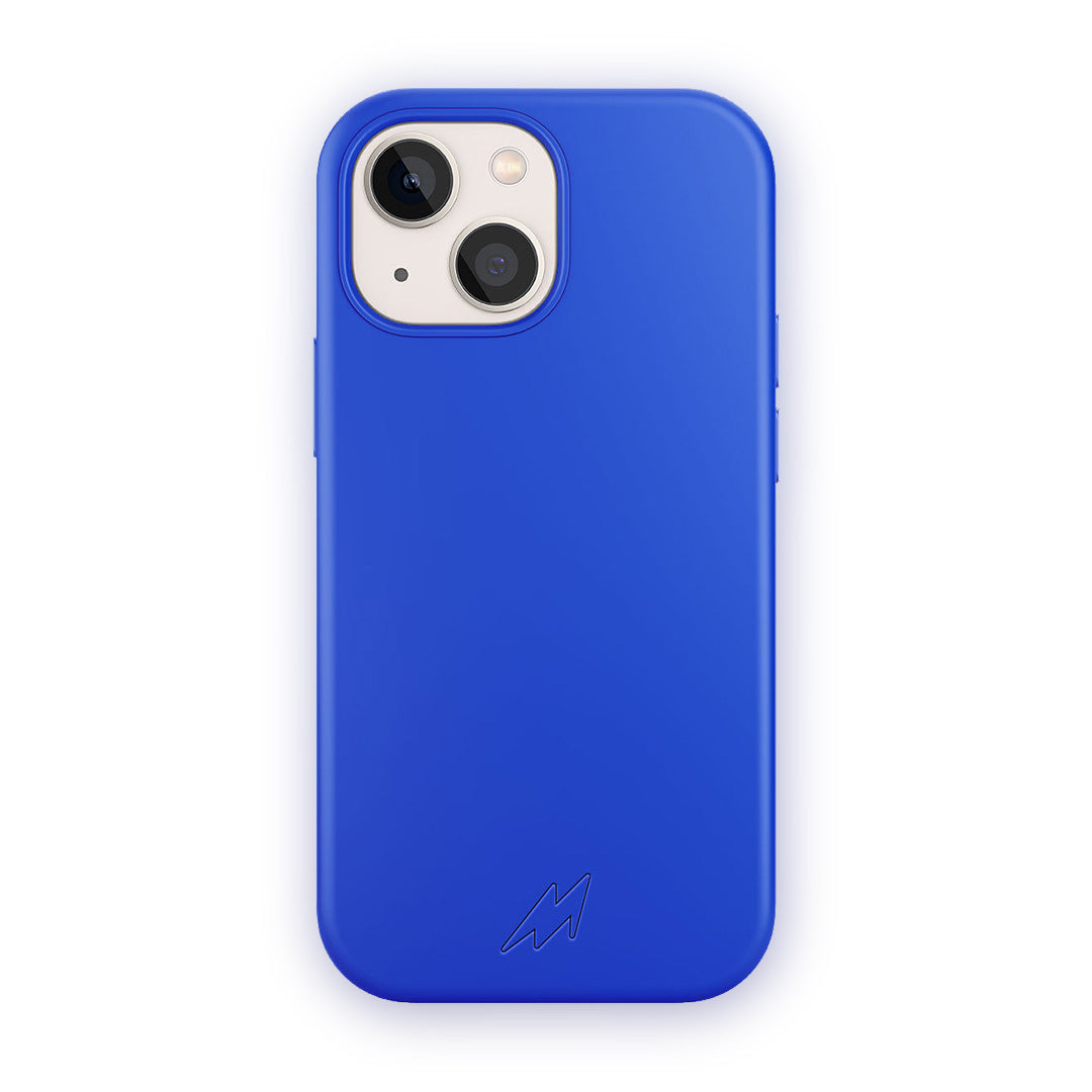 Basics Glass iPhone Case for iPhone 12 Mini Silicone Blue | Macmerise