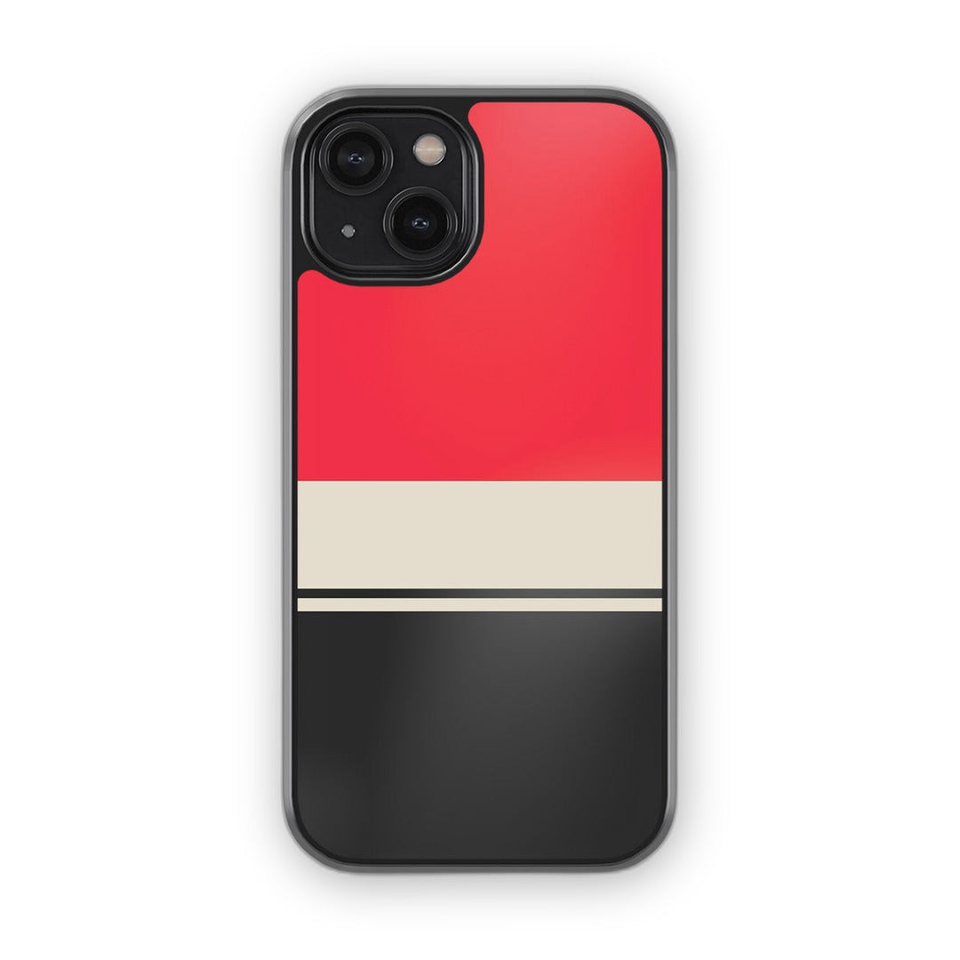 Racecar Stripes Glass iPhone Case for iPhone 14 | Macmerise